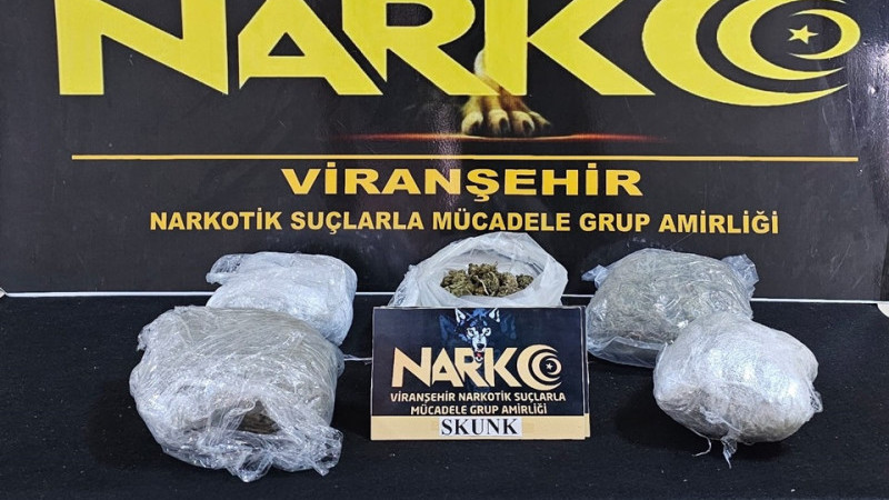 Viranşehir'de 3 Kilo 250 Gram Skunk Ele Geçirildi