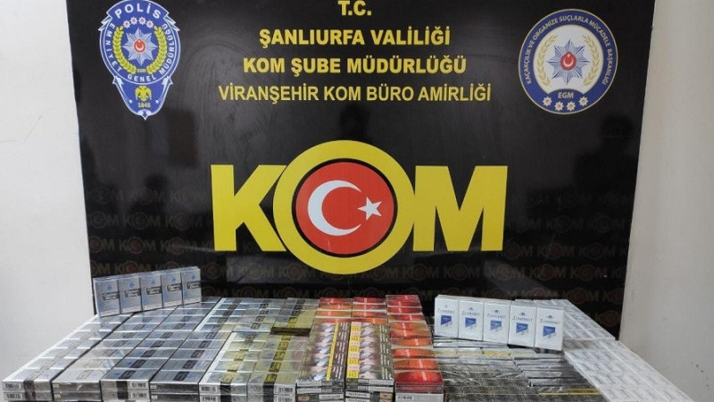 Viranşehir'de Bin 430 Paket Gümrük Kaçağı Sigara Ele Geçirildi