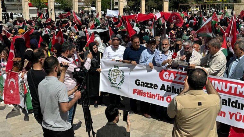 Şanlıurfa'da Gazze’ye Destek Yürüyüşü Yapıldı