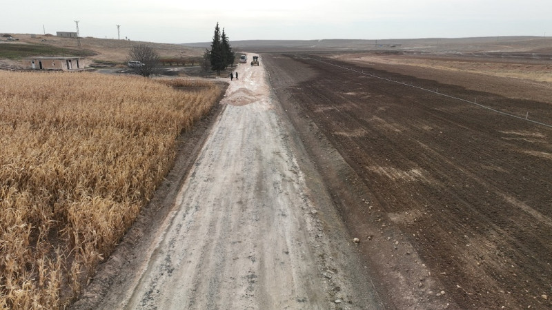 Şanlıurfa Büyükşehir Belediyesi'nden Harran'da Yol Çalışmaları 