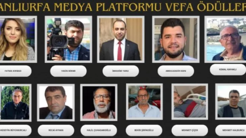 Vefat Eden Şanlıurfalı Basın Mensuplarının Ailelerine ''Vefa'' Ödülü