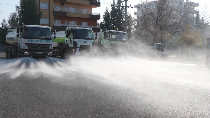 Haliliye'de Temizlik Çalışmaları Sürüyor