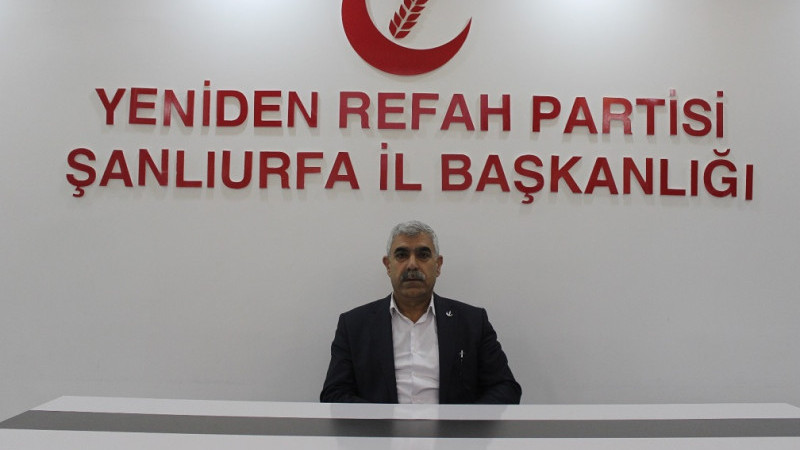 Yeniden Refah Partisi Şanlıurfa İl Başkanlığı'ndan İsrail'e Tepki