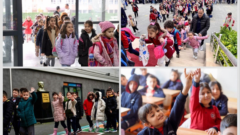 Okullar Bayram Tatili Sonrası Coşku İçinde Başladı