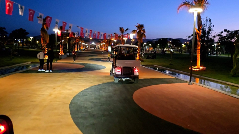 Eyyübiye Millet Bahçesi’nde Golf Araçları Hizmete Sunuldu
