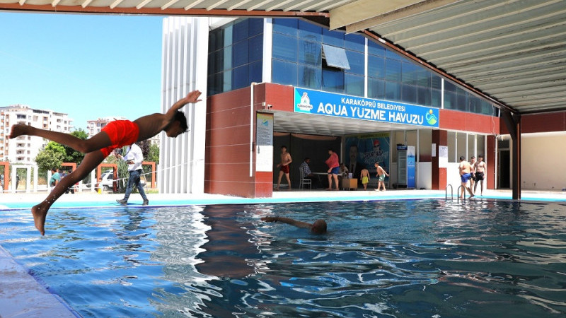 Karaköprü'de Yüzme Havuzu Sezonu Açılıyor