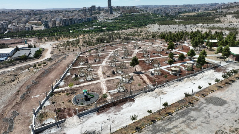 Şanlıurfa'da Mangal Parkın Yapımı Sürüyor