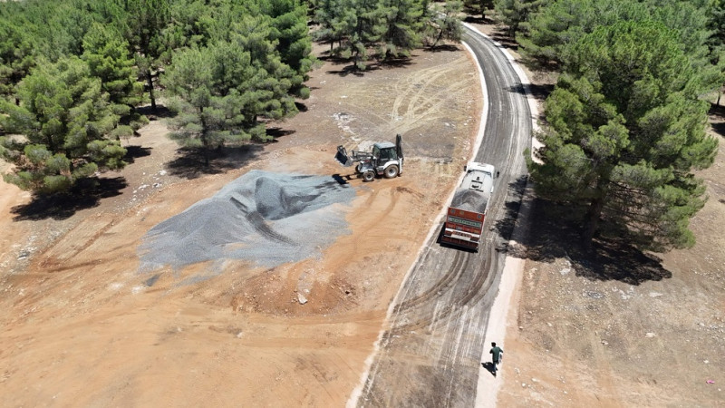 Karaköprü Gölpınar Tabiat Parkı Alanında Yol Çalışmaları 