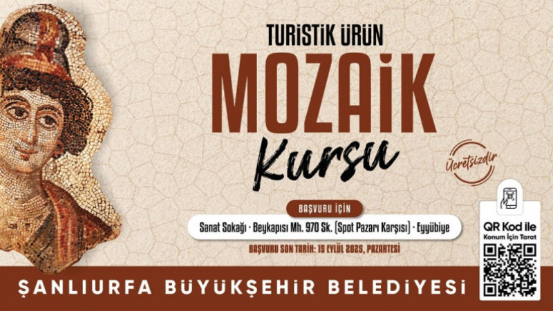 Şanlıurfa Büyükşehir Belediyesi Mozaik ve Çini Kursları Açıyor