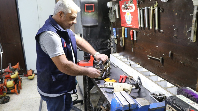 Haliliye Belediyesi'nin Atölyelerinde Üretim Devam Ediyor