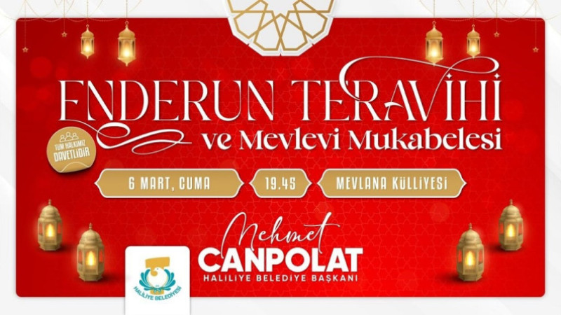 Haliliye'de Enderun Usulü Teravih Geleneği Yaşatılacak