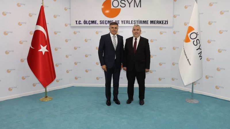 Milli Eğitim Müdürü Sultanoğlu, ÖSYM Başkanı Ersoy’u Ziyaret Etti