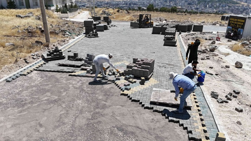 Karaköprü'de Üstyapı Çalışmaları Sürüyor
