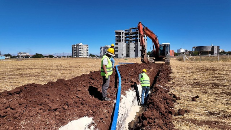ŞUSKİ'den Hilvan'ın Yeni Yerleşim Bölgelerinde Altyapı Çalışması