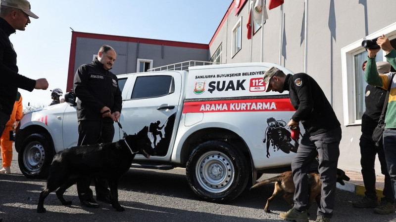 Şanlıurfa Büyükşehir Belediyesi Arama Kurtarma (ŞUAK) Ekibi Kurdu