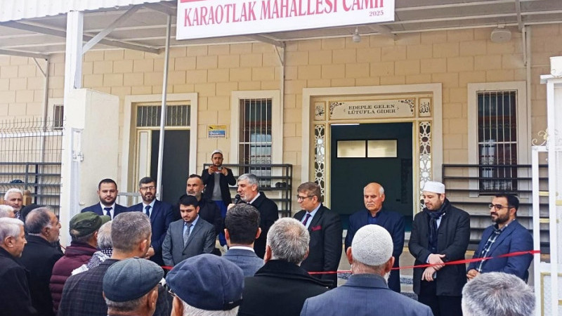 Halfeti'deki Karaotlak Camii Yeniden İbadete Açıldı