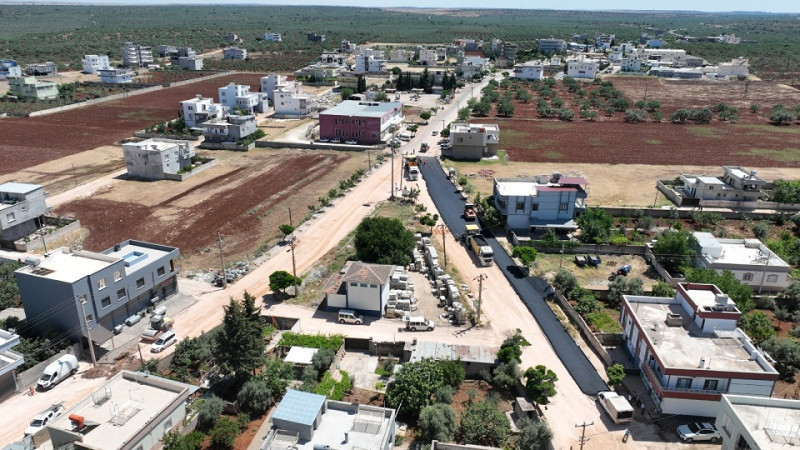 Şanlıurfa Büyükşehir Belediyesi Halfeti'de Asfalt Çalışmalarını Sürdürüyor