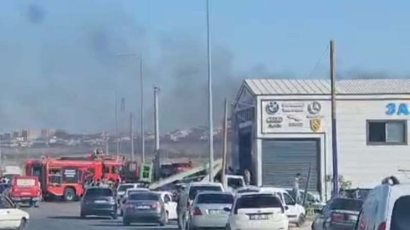 Şanlıurfa Evren Sanayi Sitesi'nde İş Yerinde Yangın Paniği