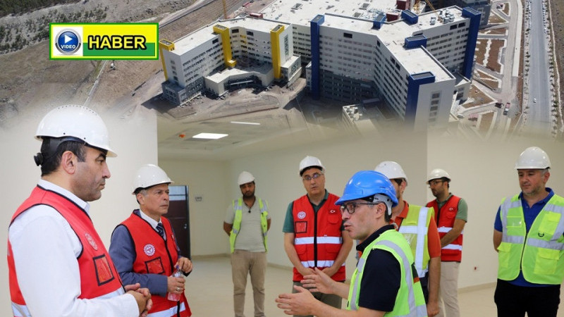 Sağlık Müdürü Berk, Şanlıurfa Şehir Hastanesi İnşaatında İncelemelerde Bulundu