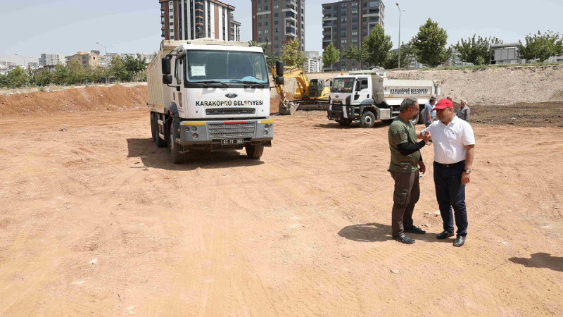 Karaköprü'ye Yeni Bir Park Kazandırılıyor