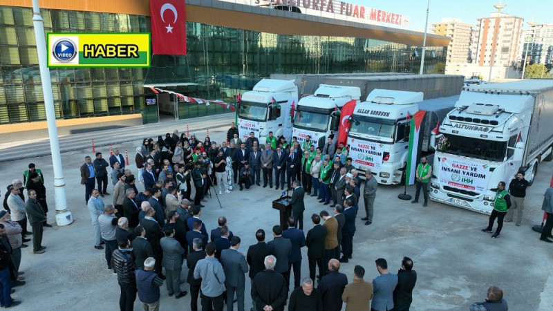 Şanlıurfa'dan Gazze’ye 4 Tır  İnsani Yardım Malzemesi Gönderildi