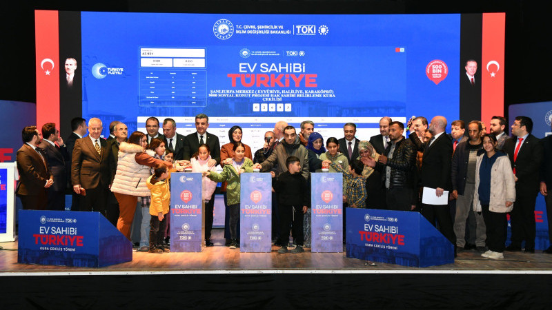 Şanlıurfa’da 13 Bin 790 Sosyal Konut İçin Kura Heyecanı Yaşandı