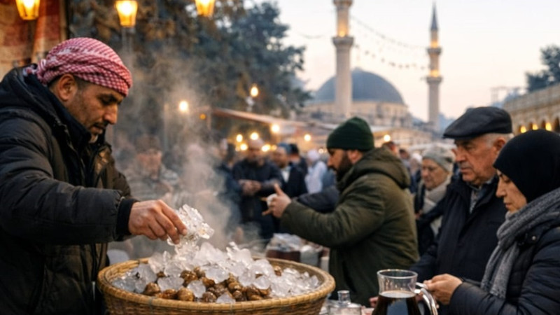 Ramazan’da Meyan Şerbeti Tezgâhlardaki Yerini Aldı