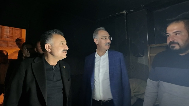 Başkan Mehmet Kuş'tan Eyyübiye’de Yangın Çıkan Eve Ziyaret