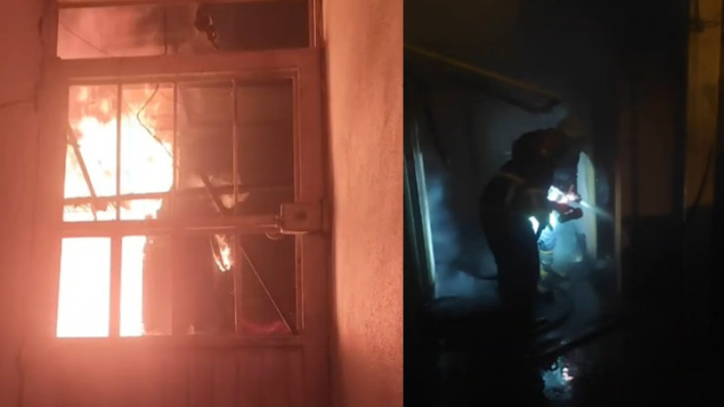 Şanlıurfa’da 2 Katlı Evde Yangın Paniğe Yol Açtı