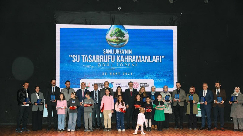 Şanlıurfa'da “Su Tasarrufu Kahramanları” Ödül Töreni Düzenlendi
