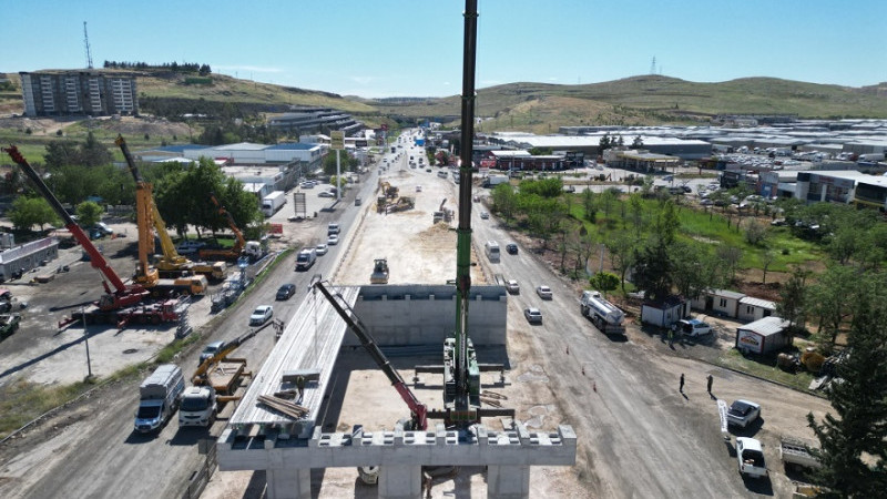 Şanlıurfa'da Katlı Köprülü Kavşak Projesi’nde Çalışmalar Süratle İlerliyor