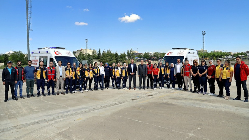 Şanlıurfa’da Kadın 112 Personeline Ambulans Sürüş Güvenliği Eğitimi