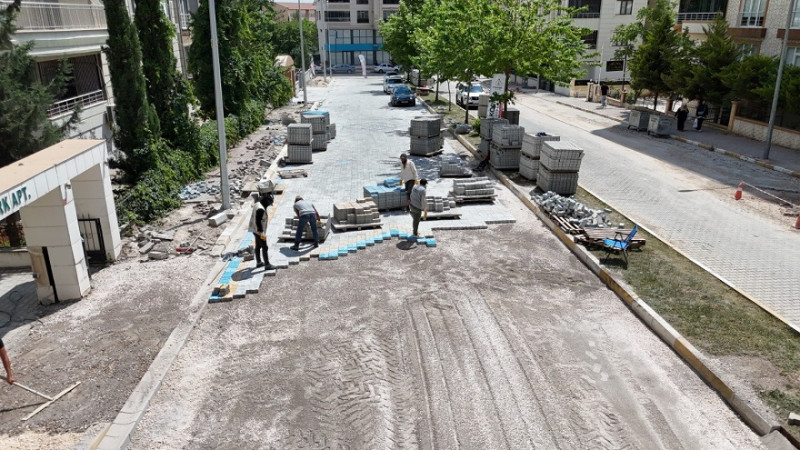 Karaköprü'de Prestij Sokak Çalışmaları Sürüyor