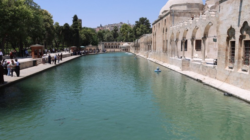 Şanlıurfa'da Sıcaktan Kaçışın Adresi Balıklıgöl