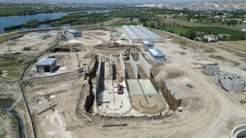 Birecik Atık Su Arıtma Tesisi’nde Çalışmalar Hızla Devam Ediyor