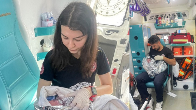Şanlıurfa’da 112 Ekiplerinden Ambulansta Başarılı Doğum Müdahalesi