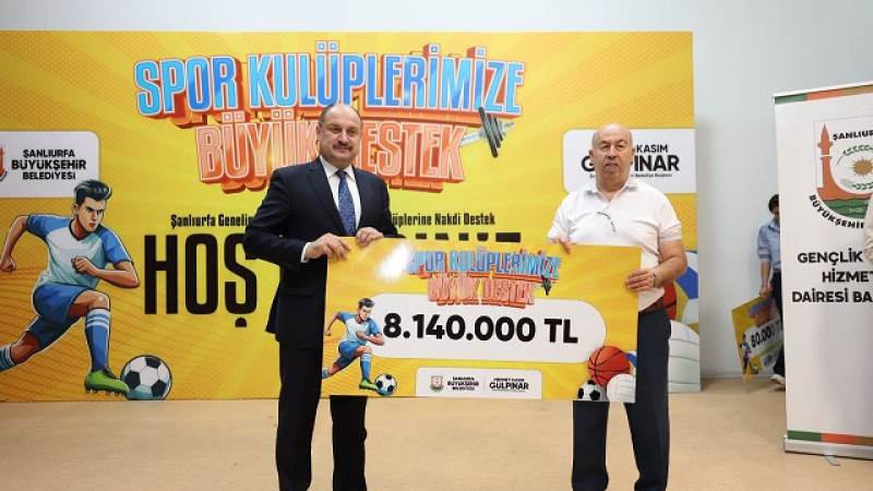 Şanlıurfa Büyükşehir Belediyesi'nden Amatör Spor Kulüplerine Destek