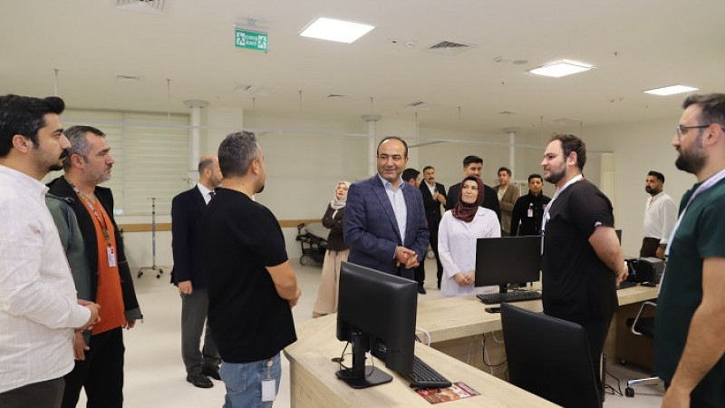 Sağlık Müdürü Doç. Dr. Erhan Berk’ten Şanlıurfa Şehir Hastanesine Ziyaret