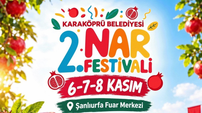Karaköprü'de 2. Nar Festivali Düzenlenecek