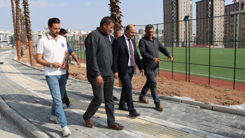 Başkan Çiftçi, Mehmetçik Spor Tesislerinde İncelemelerde Bulundu