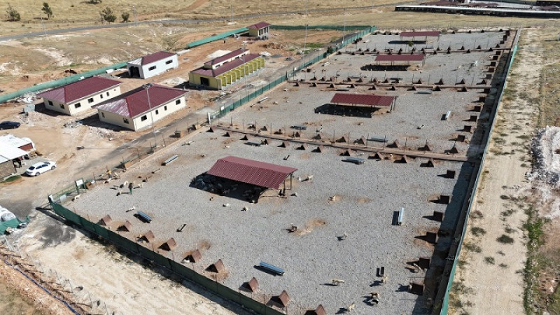 Karaköprü'de Hayvan Bakımevi Yapımında Sona Gelindi